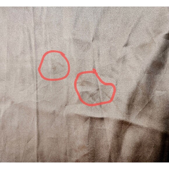 C+D+M Womens Silky Bronze Ruching on Sleeves Sz Medium - Picture 9 of 9